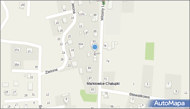 Marklowice, Wiosny Ludów, 91, mapa Marklowice