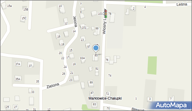 Marklowice, Wiosny Ludów, 93, mapa Marklowice