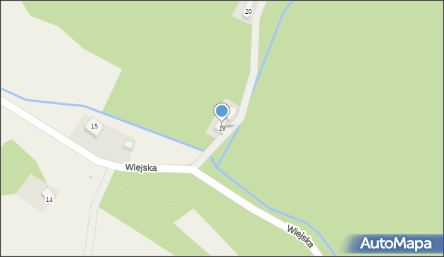 Michałkowa, Wiejska, 18, mapa Michałkowa