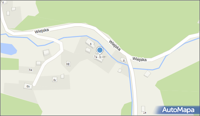 Michałkowa, Wiejska, 7, mapa Michałkowa