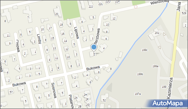 Michałów-Grabina, Wierzbowa, 2, mapa Michałów-Grabina