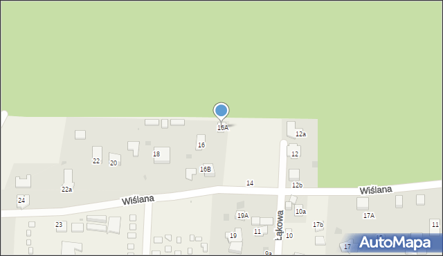 Mikoszewo, Wiślana, 16A, mapa Mikoszewo