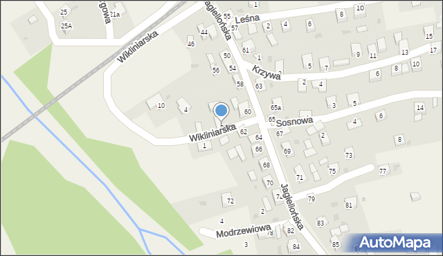 Milówka, Wikliniarska, 2, mapa Milówka