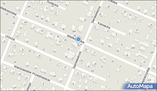 Mińsk Mazowiecki, Wielkopolska, 31, mapa Mińsk Mazowiecki