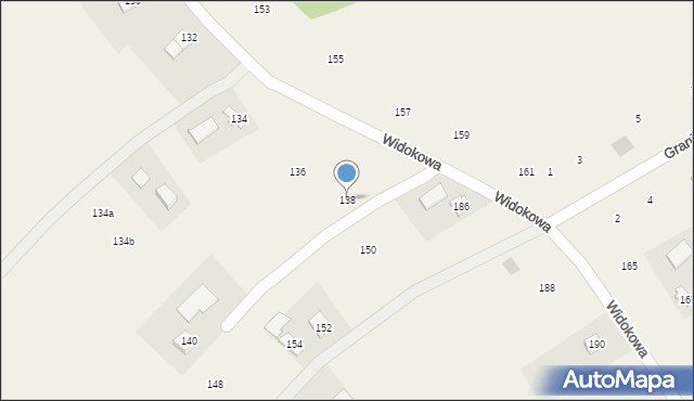 Moszczenica, Widokowa, 138, mapa Moszczenica