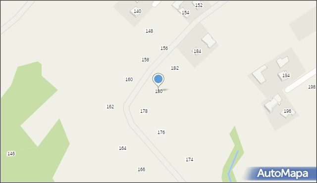 Moszczenica, Widokowa, 180, mapa Moszczenica