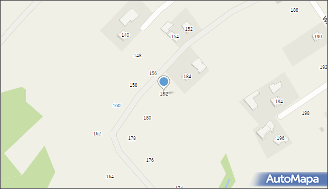 Moszczenica, Widokowa, 182, mapa Moszczenica