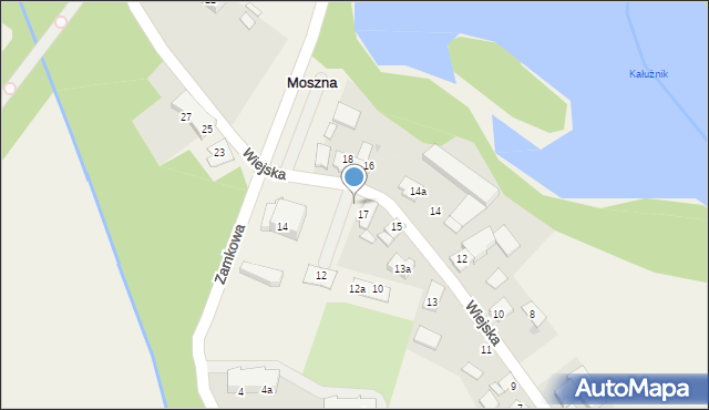 Moszna, Wiejska, 19, mapa Moszna