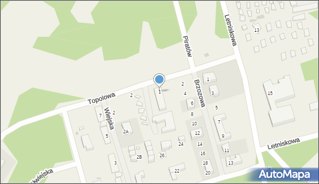 Mrzeżyno, Wiejska, 4, mapa Mrzeżyno