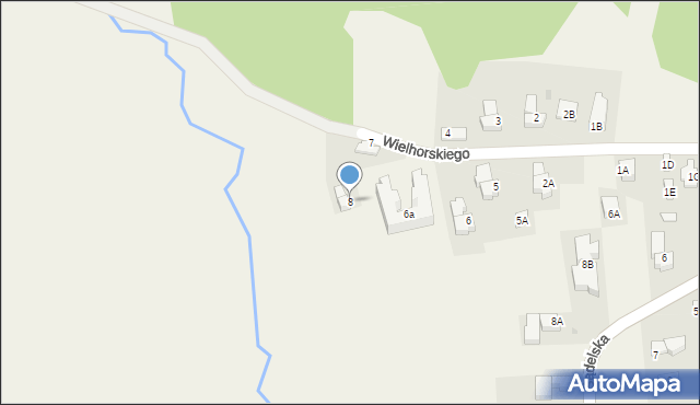 Murzasichle, Wielhorskiego, 8, mapa Murzasichle