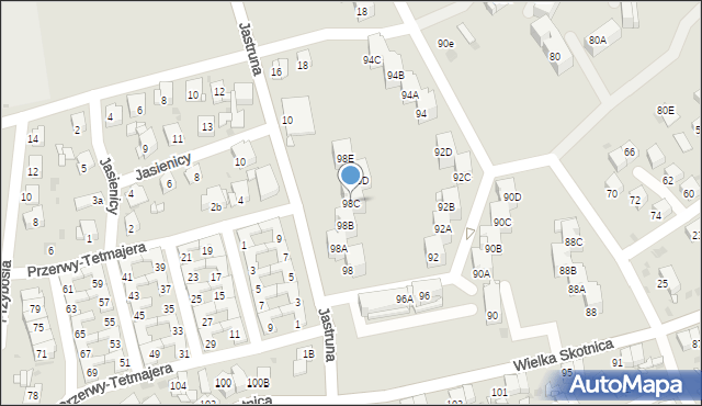 Mysłowice, Wielka Skotnica, 98C, mapa Mysłowice