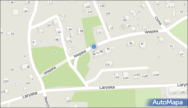 Mysłowice, Wiejska, 6a, mapa Mysłowice