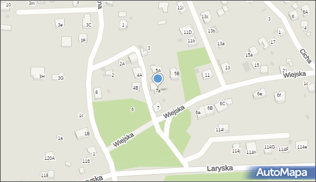 Mysłowice, Wiejska, 7a, mapa Mysłowice