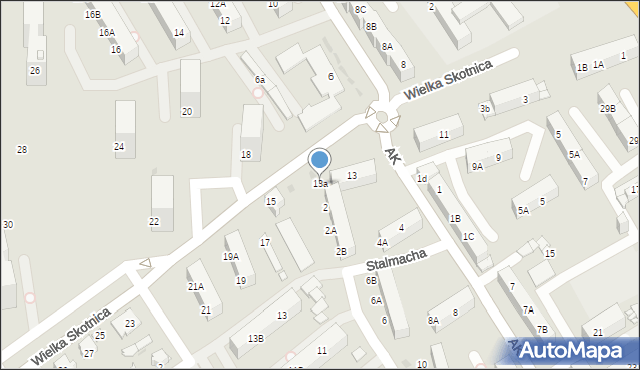 Mysłowice, Wielka Skotnica, 13a, mapa Mysłowice