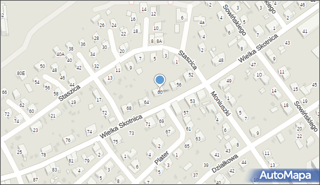 Mysłowice, Wielka Skotnica, 60, mapa Mysłowice