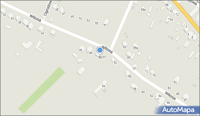 Myszyniec, Witosa Wincentego, 50, mapa Myszyniec