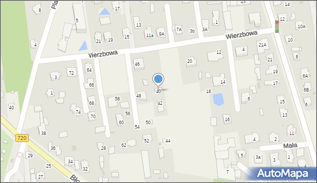 Nadarzyn, Wierzbowa, 40, mapa Nadarzyn