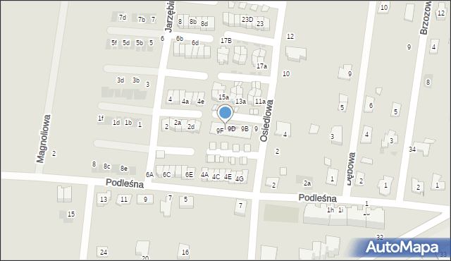 Namysłów, Wierzbowa, 9E, mapa Namysłów