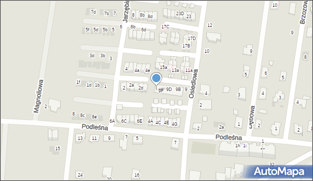 Namysłów, Wierzbowa, 9G, mapa Namysłów