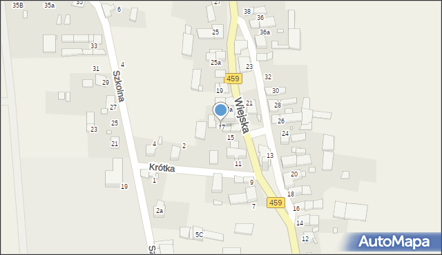 Narok, Wiejska, 17, mapa Narok