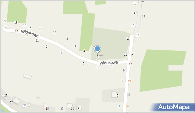 Nawojowa Góra, Widokowa, 2, mapa Nawojowa Góra