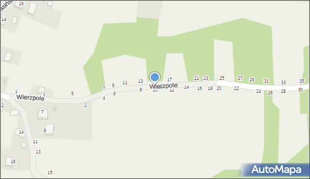 Nawojowa Góra, Wierzpole, 10, mapa Nawojowa Góra