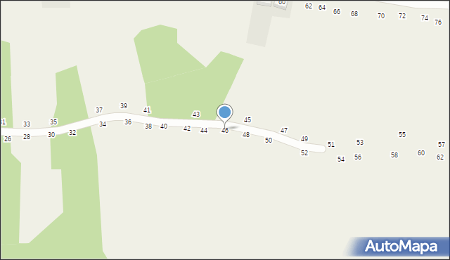 Nawojowa Góra, Wierzpole, 46, mapa Nawojowa Góra