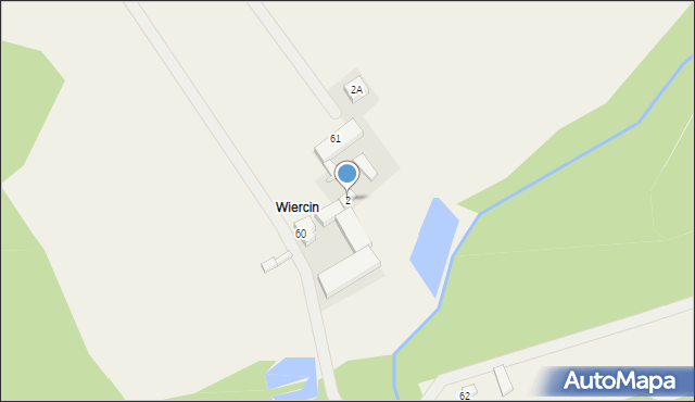 Niedoń, Wiercin, 2, mapa Niedoń