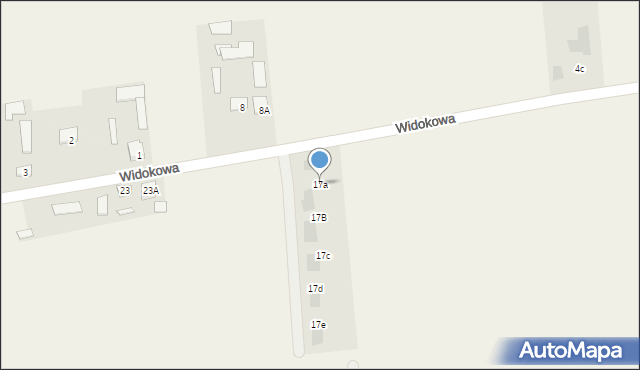 Niedrzwica Duża, Widokowa, 17a, mapa Niedrzwica Duża