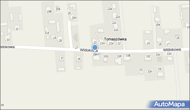 Niedrzwica Duża, Widokowa, 33h, mapa Niedrzwica Duża