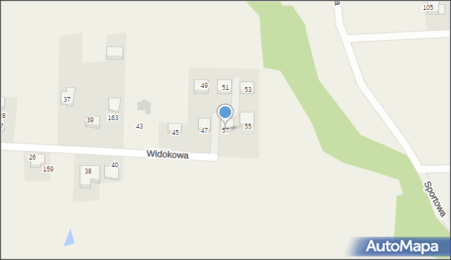 Niegoszowice, Widokowa, 57, mapa Niegoszowice