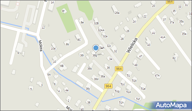 Niepołomice, Wielicka, 36h, mapa Niepołomice