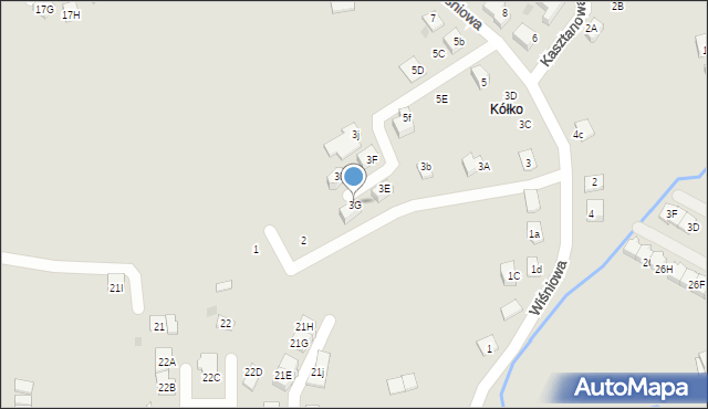 Niepołomice, Wiśniowa, 3G, mapa Niepołomice