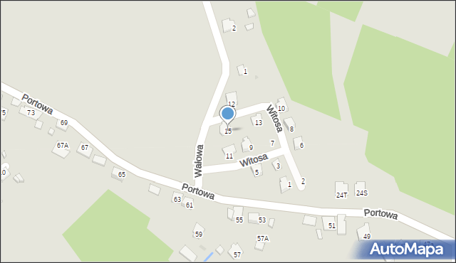 Niepołomice, Witosa Wincentego, 15, mapa Niepołomice