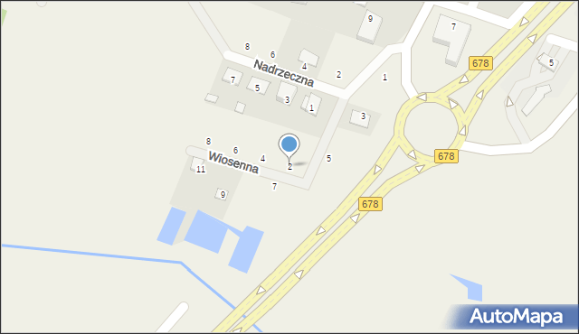 Niewodnica Korycka, Wiosenna, 2, mapa Niewodnica Korycka