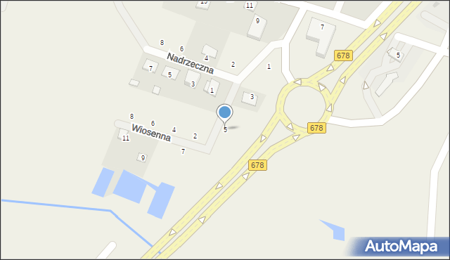 Niewodnica Korycka, Wiosenna, 5, mapa Niewodnica Korycka