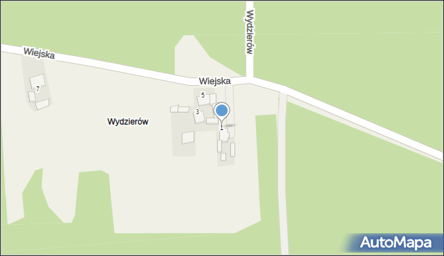 Niezdrowice, Wiejska, 1, mapa Niezdrowice