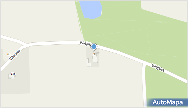 Niezdrowice, Wiejska, 9, mapa Niezdrowice