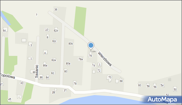 Nowa Wieś, Wierzbowa, 5, mapa Nowa Wieś