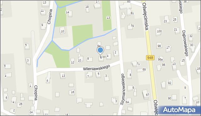 Nowa Wieś, Wieniawskiego Henryka, 6, mapa Nowa Wieś