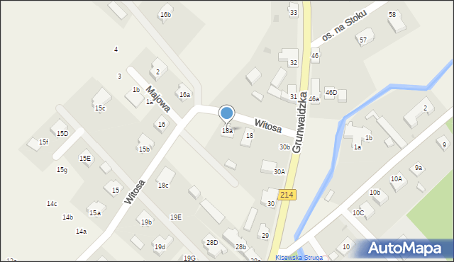 Nowa Wieś Lęborska, Witosa Wincentego, 18a, mapa Nowa Wieś Lęborska