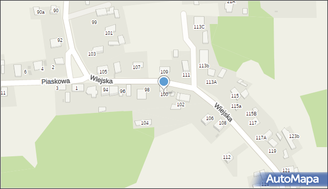 Nowa Wieś Tworoska, Wiejska, 100, mapa Nowa Wieś Tworoska