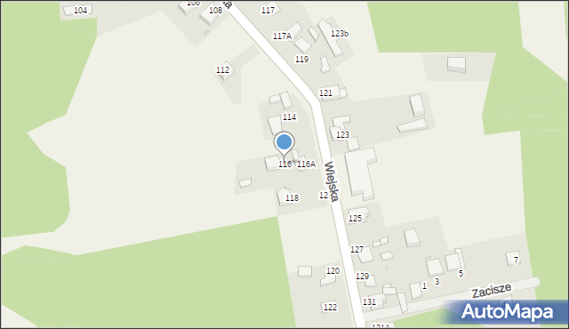 Nowa Wieś Tworoska, Wiejska, 116, mapa Nowa Wieś Tworoska