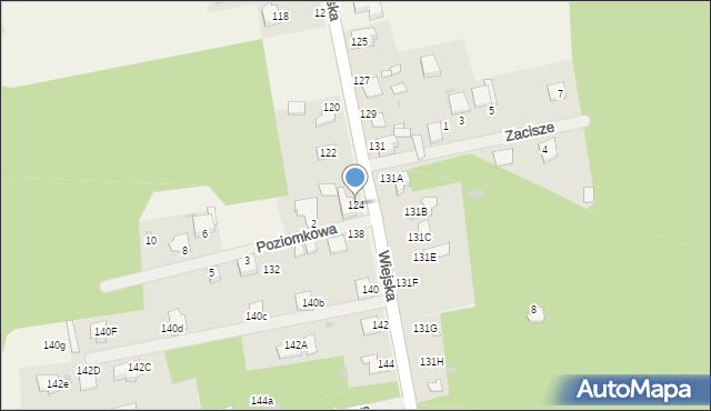 Nowa Wieś Tworoska, Wiejska, 124, mapa Nowa Wieś Tworoska