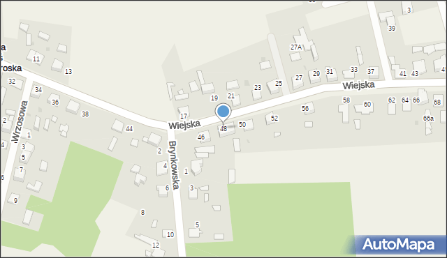 Nowa Wieś Tworoska, Wiejska, 48, mapa Nowa Wieś Tworoska