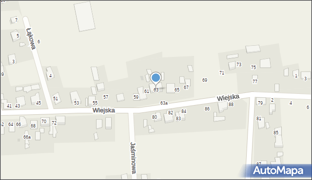 Nowa Wieś Tworoska, Wiejska, 63, mapa Nowa Wieś Tworoska
