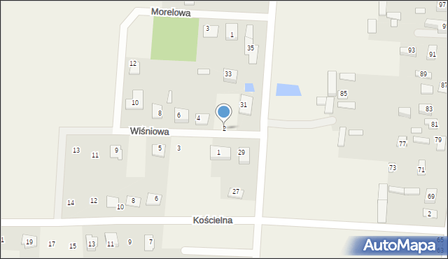 Nowe Aleksandrowo, Wiśniowa, 2, mapa Nowe Aleksandrowo