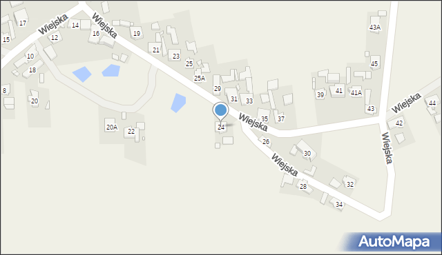 Nowe Budkowice, Wiejska, 24, mapa Nowe Budkowice