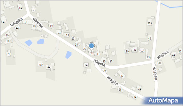 Nowe Budkowice, Wiejska, 31, mapa Nowe Budkowice