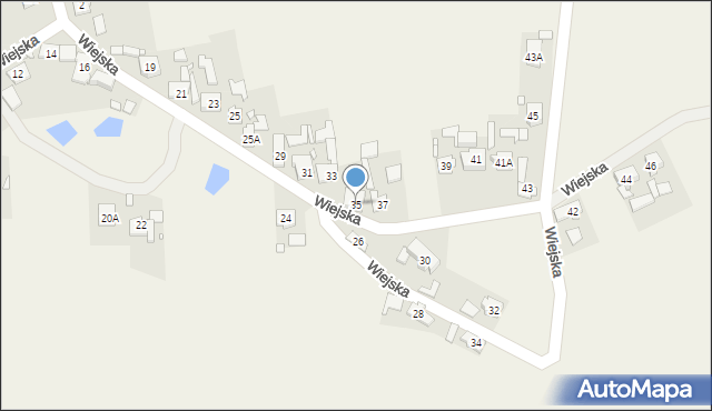 Nowe Budkowice, Wiejska, 35, mapa Nowe Budkowice